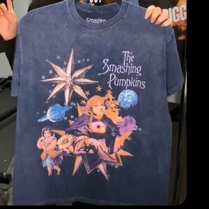 The Smashing Pumpkins Mellon Collie graphic t-shirt Blue Acid Wash Size Medium